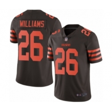 Youth Cleveland Browns #26 Greedy Williams Limited Brown Rush Vapor Untouchable Football Jersey