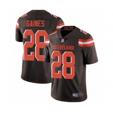 Men's Cleveland Browns #28 Phillip Gaines Brown Team Color Vapor Untouchable Limited Player Football Jersey