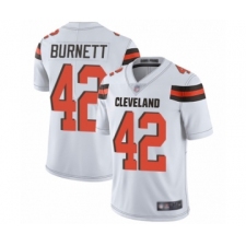 Youth Cleveland Browns #42 Morgan Burnett White Vapor Untouchable Limited Player Football Jersey