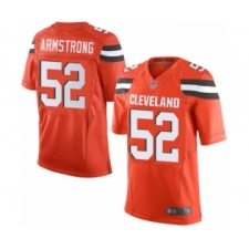Men's Cleveland Browns #52 Ray-Ray Armstrong Elite Orange Alternate Football Jersey