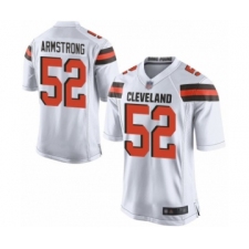 Men's Cleveland Browns #52 Ray-Ray Armstrong Game White Football Jersey