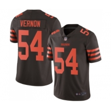Men's Cleveland Browns #54 Olivier Vernon Limited Brown Rush Vapor Untouchable Football Jersey