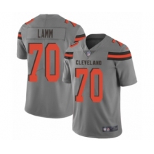 Youth Cleveland Browns #70 Kendall Lamm Limited Gray Inverted Legend Football Jersey