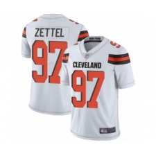 Men's Cleveland Browns #97 Anthony Zettel White Vapor Untouchable Limited Player Football Jersey