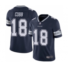 Men's Dallas Cowboys #18 Randall Cobb Navy Blue Team Color Vapor Untouchable Limited Player Football Jersey