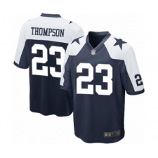Men's Dallas Cowboys #23 Darian Thompson Game Navy Blue Throwback Alternate Football Jersey