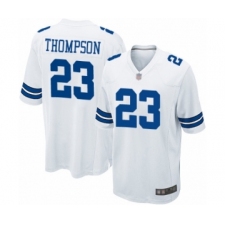 Men's Dallas Cowboys #23 Darian Thompson Game White Football Jersey