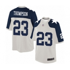 Men's Dallas Cowboys #23 Darian Thompson Limited White Throwback Alternate Football Jersey