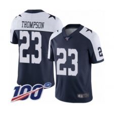 Men's Dallas Cowboys #23 Darian Thompson Navy Blue Throwback Alternate Vapor Untouchable Limited Player 100th Season Football Jersey
