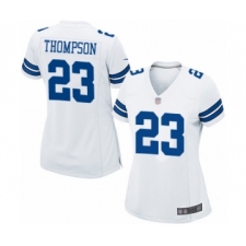 Women's Dallas Cowboys #23 Darian Thompson Game White Football Jersey