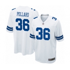 Men's Dallas Cowboys #36 Tony Pollard Game White Football Jersey