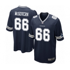 Men's Dallas Cowboys #66 Connor McGovern Game Navy Blue Team Color Football Jersey