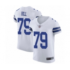 Men's Dallas Cowboys #79 Trysten Hill White Vapor Untouchable Elite Player Football Jersey