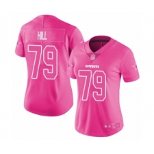 Women's Dallas Cowboys #79 Trysten Hill Game Black Fashion Football Jersey