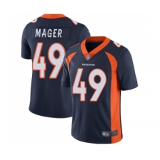 Youth Denver Broncos #49 Craig Mager Navy Blue Alternate Vapor Untouchable Limited Player Football Jersey