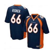Men's Denver Broncos #66 Dalton Risner Game Navy Blue Alternate Football Jersey