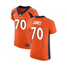 Men's Denver Broncos #70 Ja'Wuan James Orange Team Color Vapor Untouchable Elite Player Football Jersey