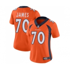 Women's Denver Broncos #70 Ja Wuan James Orange Team Color Vapor Untouchable Limited Player Football Jersey