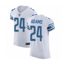 Men's Detroit Lions #24 Andrew Adams White Vapor Untouchable Elite Player Football Jersey