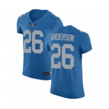 Men's Detroit Lions #26 C.J. Anderson Blue Alternate Vapor Untouchable Elite Player Football Jersey