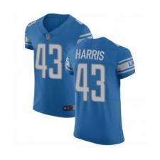 Men's Detroit Lions #43 Will Harris Blue Team Color Vapor Untouchable Elite Player Football Jersey