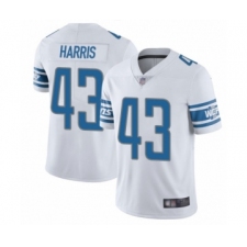 Men's Detroit Lions #43 Will Harris White Vapor Untouchable Limited Player Football Jersey