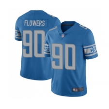 Men's Detroit Lions #90 Trey Flowers Blue Team Color Vapor Untouchable Limited Player Football Jersey