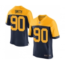 Men's Green Bay Packers #90 Za'Darius Smith Elite Navy Blue Alternate Football Jersey