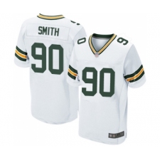 Men's Green Bay Packers #90 Za'Darius Smith Elite White Football Jersey