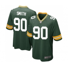 Men's Green Bay Packers #90 Za'Darius Smith Game Green Team Color Football Jersey