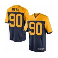 Men's Green Bay Packers #90 Za'Darius Smith Limited Navy Blue Alternate Football Jersey