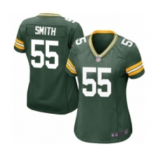 Women's Green Bay Packers #55 Za'Darius Smith Game Green Team Color Football Jersey