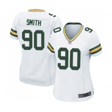 Women's Green Bay Packers #90 Za'Darius Smith Game White Football Jersey