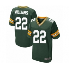 Men's Green Bay Packers #22 Dexter Williams Elite Green Team Color Football Jersey