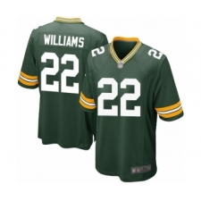 Men's Green Bay Packers #22 Dexter Williams Game Green Team Color Football Jersey