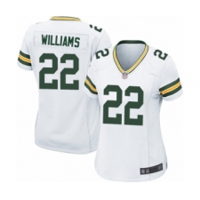 Women's Green Bay Packers #22 Dexter Williams Game White Football Jersey