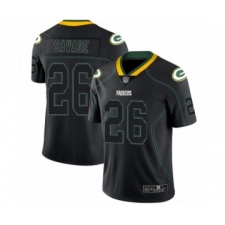 Men's Green Bay Packers #26 Darnell Savage Jr. Limited Lights Out Black Rush Football Jersey