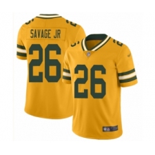 Youth Green Bay Packers #26 Darnell Savage Jr. Limited Gold Inverted Legend Football Jersey