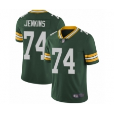 Men's Green Bay Packers #74 Elgton Jenkins Green Team Color Vapor Untouchable Limited Player Football Jersey