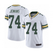 Men's Green Bay Packers #74 Elgton Jenkins White Vapor Untouchable Limited Player Football Jersey