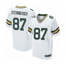 Men's Green Bay Packers #87 Jace Sternberger Elite White Football Jersey