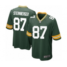 Men's Green Bay Packers #87 Jace Sternberger Game Green Team Color Football Jersey