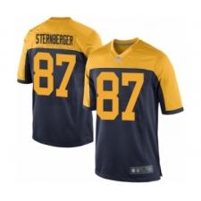 Men's Green Bay Packers #87 Jace Sternberger Game Navy Blue Alternate Football Jersey