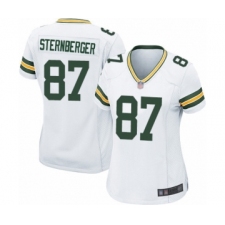 Women's Green Bay Packers #87 Jace Sternberger Game White Football Jersey