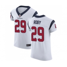 Men's Houston Texans #29 Bradley Roby White Vapor Untouchable Elite Player Football Jersey