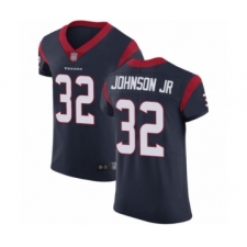 Men's Houston Texans #32 Lonnie Johnson Navy Blue Team Color Vapor Untouchable Elite Player Football Jersey