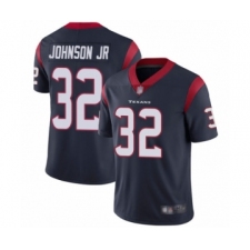 Men's Houston Texans #32 Lonnie Johnson Navy Blue Team Color Vapor Untouchable Limited Player Football Jersey