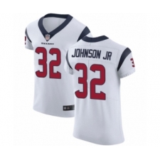 Men's Houston Texans #32 Lonnie Johnson White Vapor Untouchable Elite Player Football Jersey