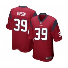 Men's Houston Texans #39 Tashaun Gipson Game Red Alternate Football Jersey