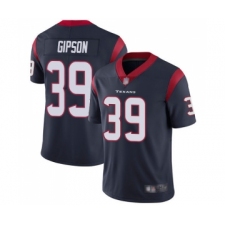 Men's Houston Texans #39 Tashaun Gipson Navy Blue Team Color Vapor Untouchable Limited Player Football Jersey
